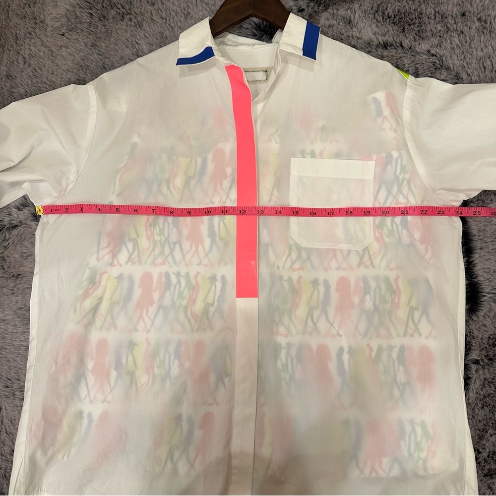 MaxMara Weekend “Flutterflies”Collection Label-Cut White Shirt Size:Medium 4/6 - Picture 16 of 16